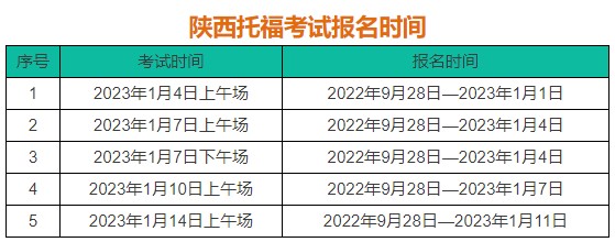 陜西2023年托?？荚嚂r(shí)間